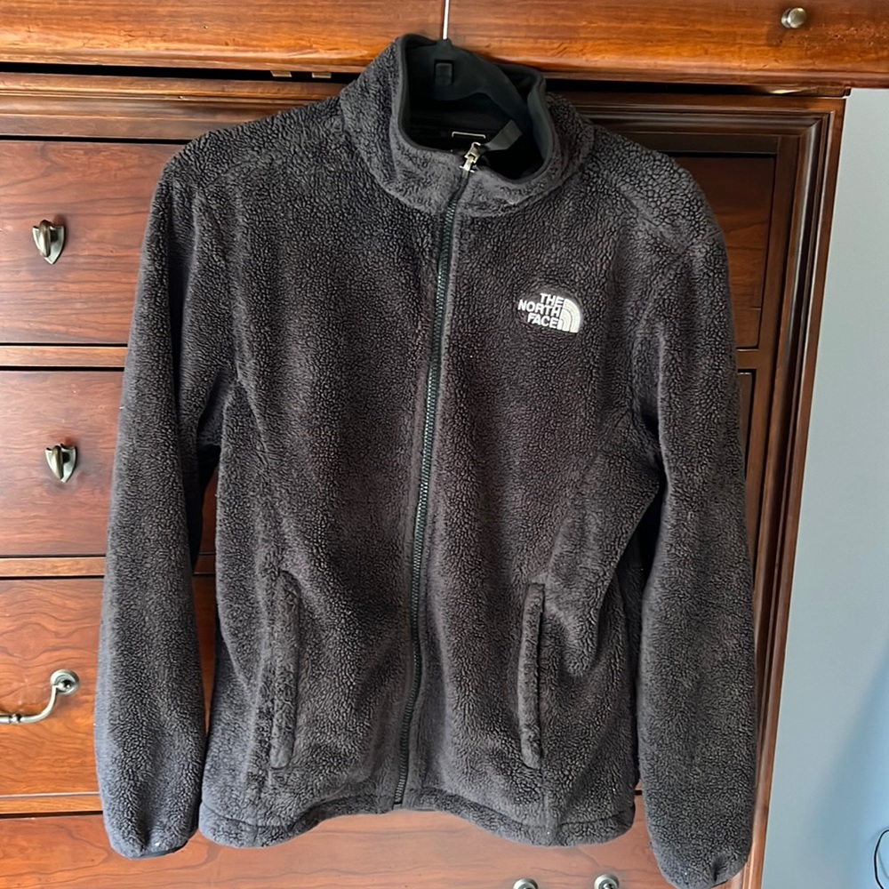 Women’s black North Face Fleece zipper medium